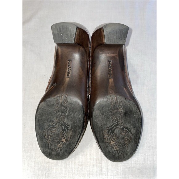 Josef Seibel Women’s Casual Mules Size 40 U.S. 9 M Brown Leather Comfort College - Picture 6 of 12